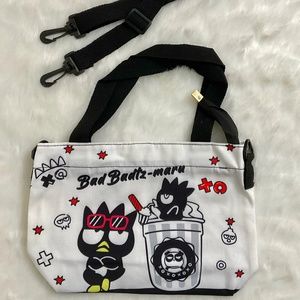 $15 Super Cute Badtz-Maru Hand/Shoulder/Body Bag with Zipper